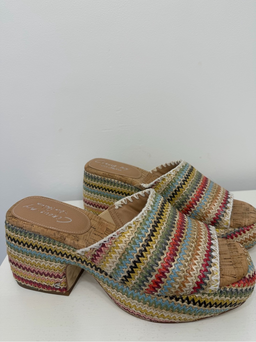 Sam Edelman Striped Platform Mule Sandals - Women - Picture 2 of 5
